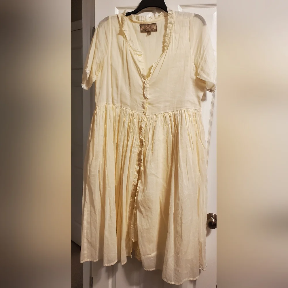 (SOLD)Cotton Organza Dress - Picture 1 of 8
